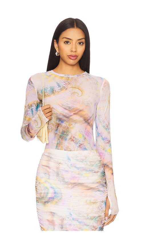 AFRM Kaylee Top in Pearly Shell - Image 1