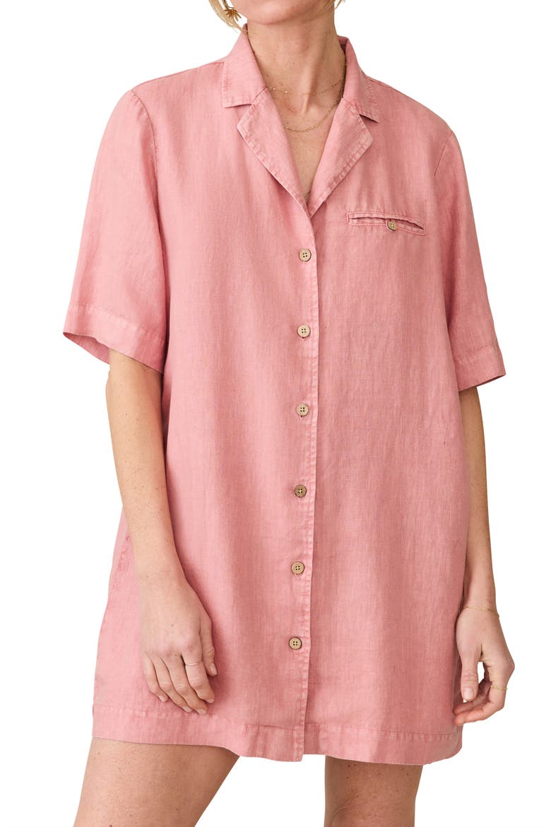 Paradise Point Linen Shirtdress