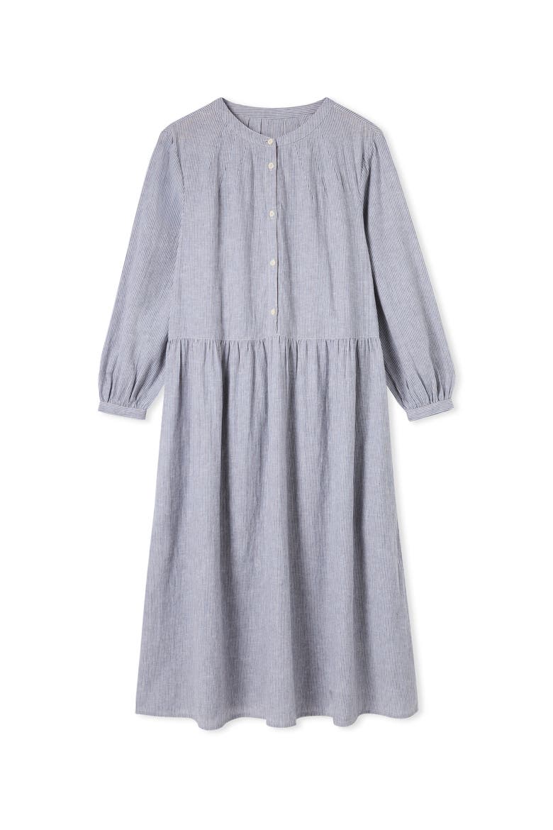 Button Front Midi Shirt Dress
