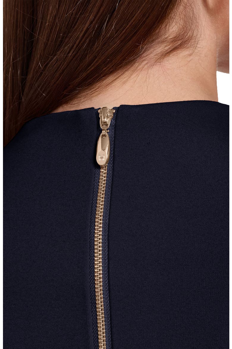 Long Sleeve Knit Midi Dress with Hardware