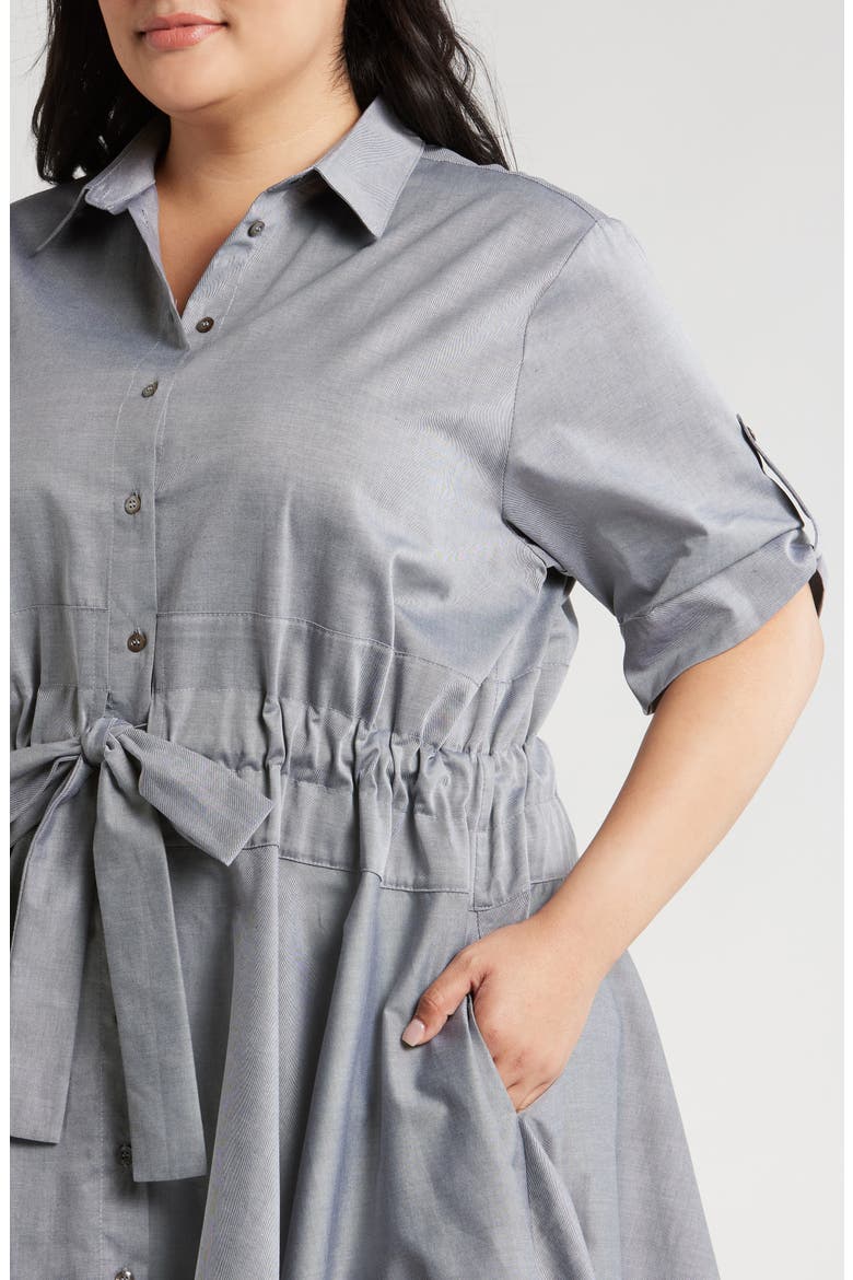 Meadow Drawstring Waist Shirtdress