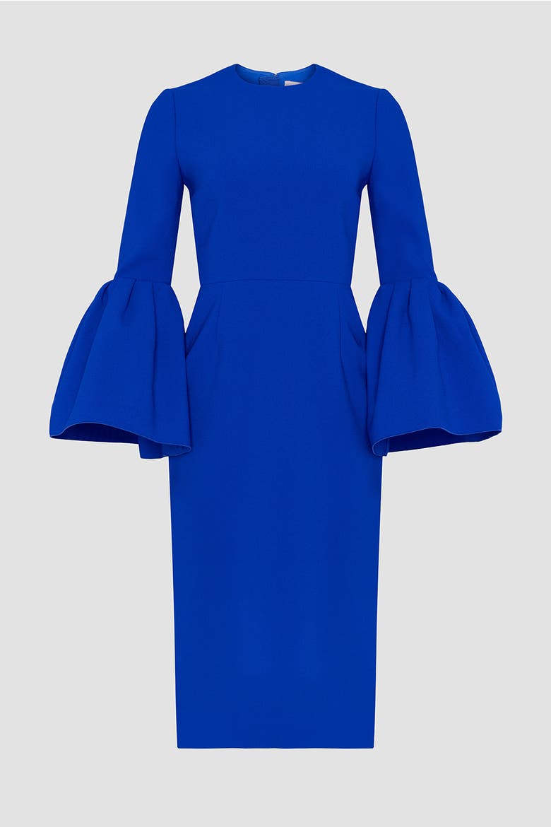 Margot Round Neck Long Sleeve Midi Dress
