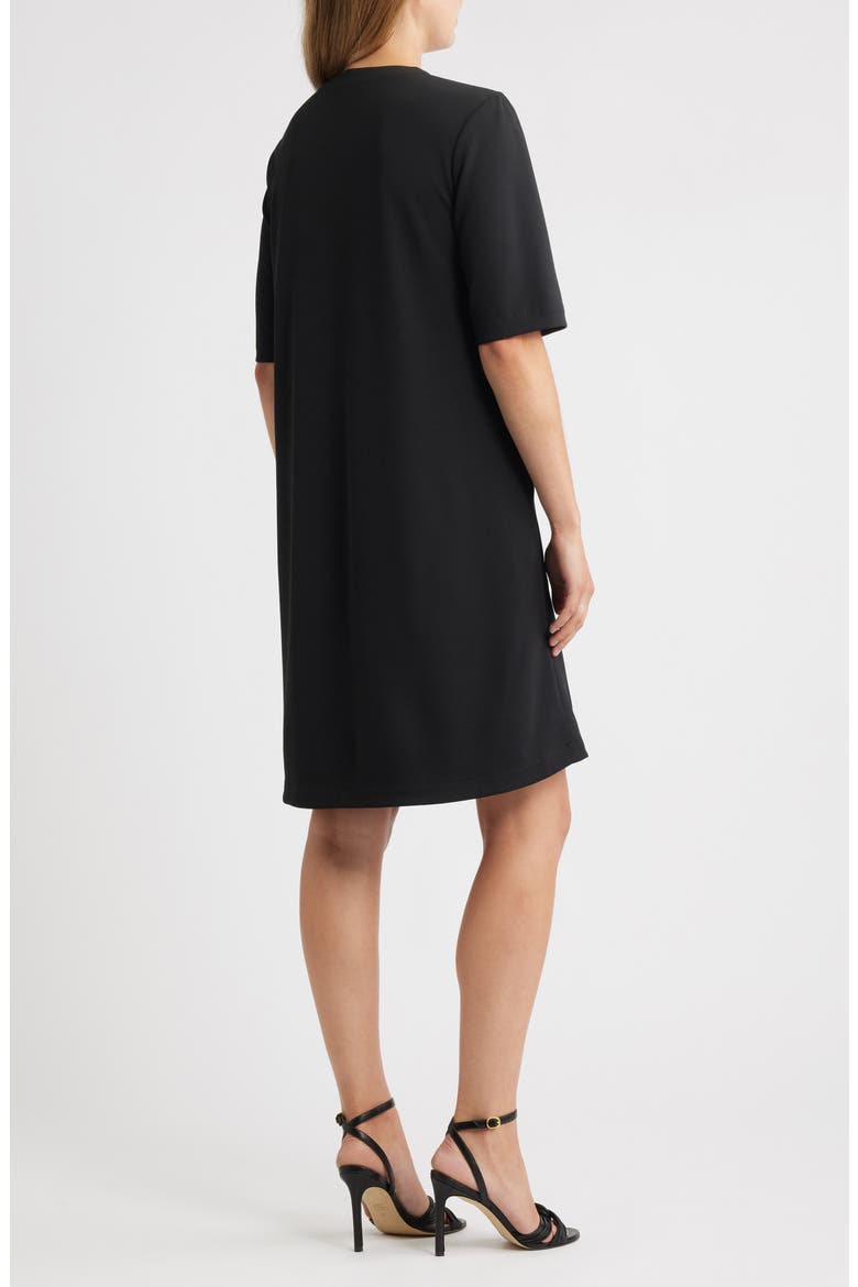 Stretch Crepe A-Line Dress