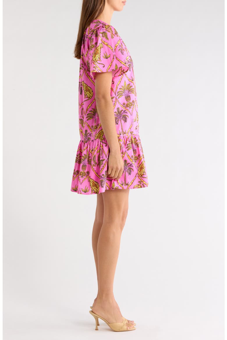 Panther Azari Cotton Shift Minidress