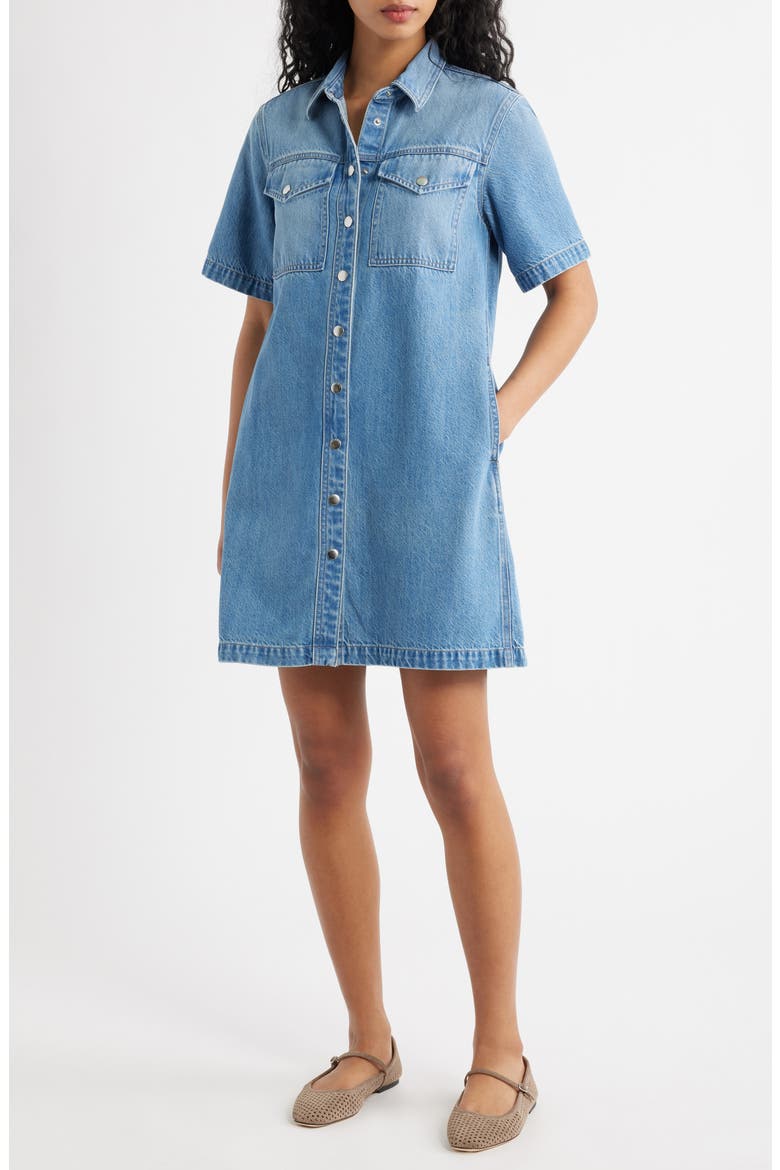 Denim Boxy Shirtdress