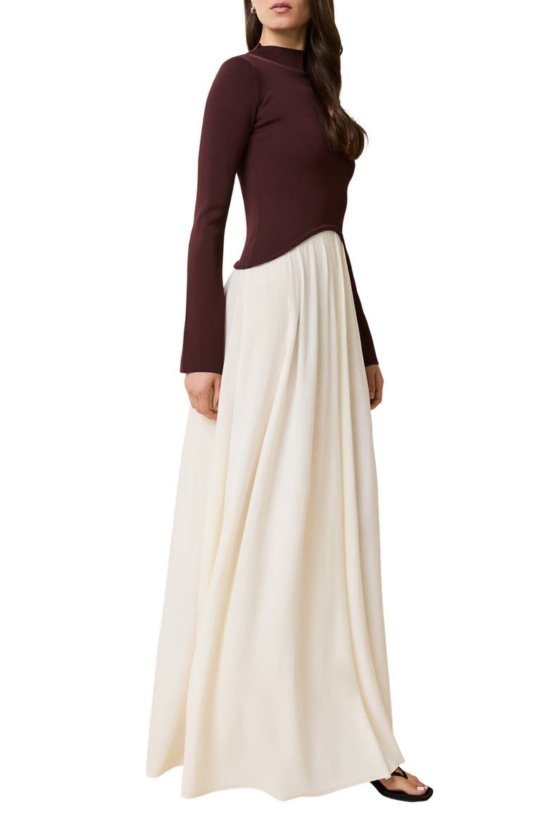 The Soglio Long Sleeve Maxi Swetter Dress