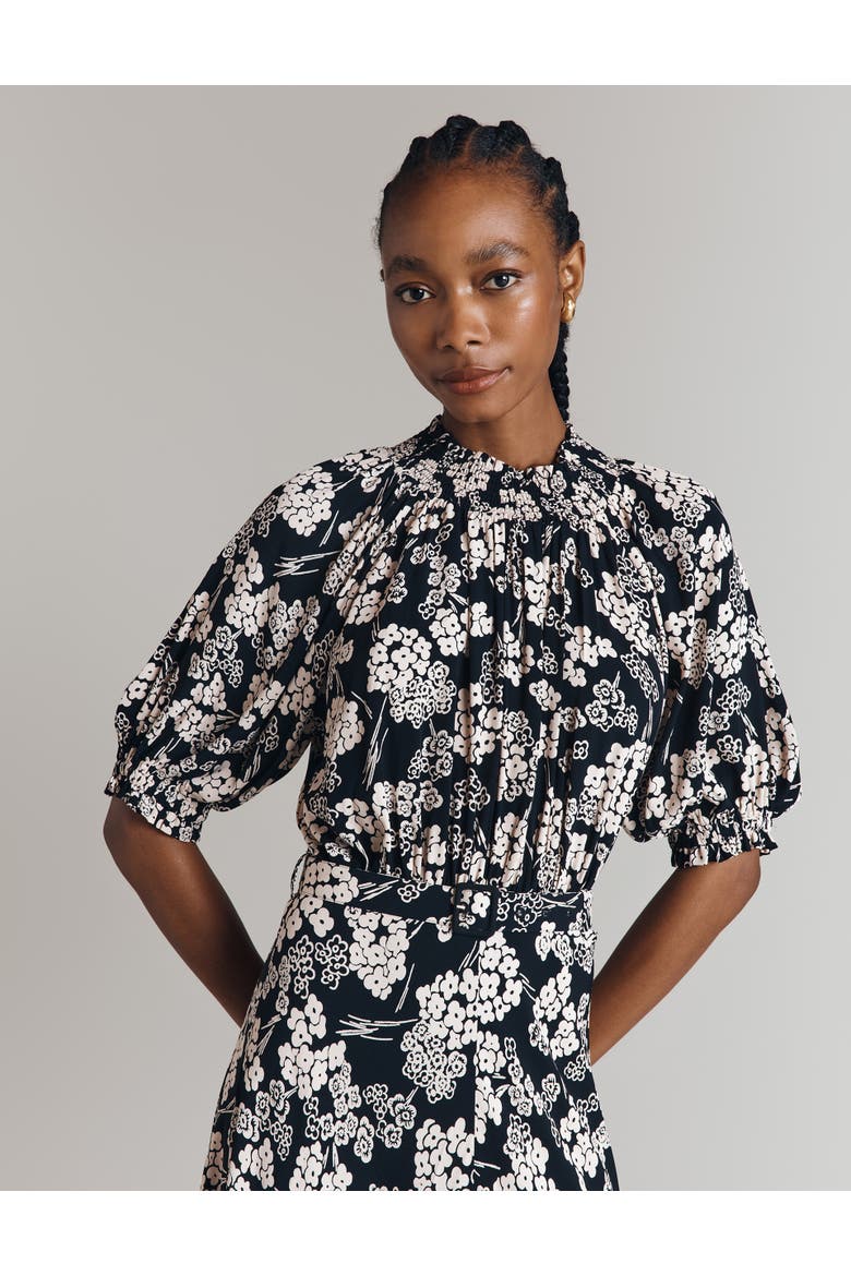 Dolly Printed Floral Midi Dress