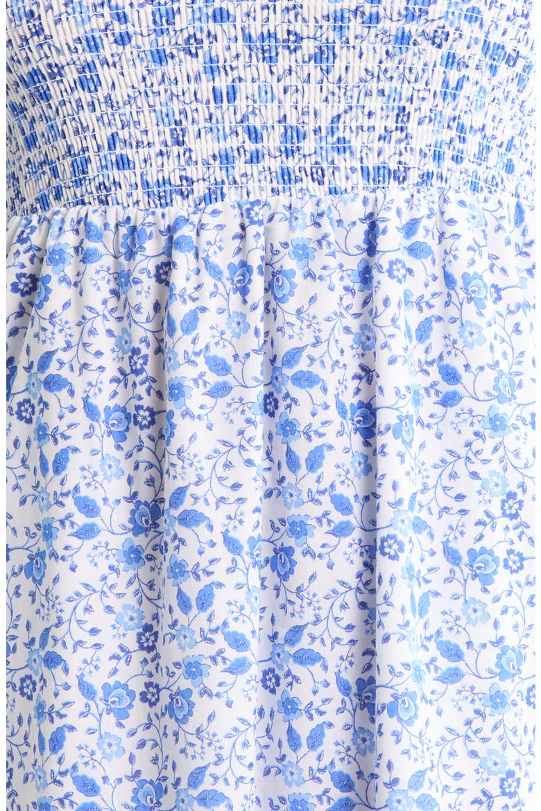 Maisie Floral Print Tiered Midi Dress
