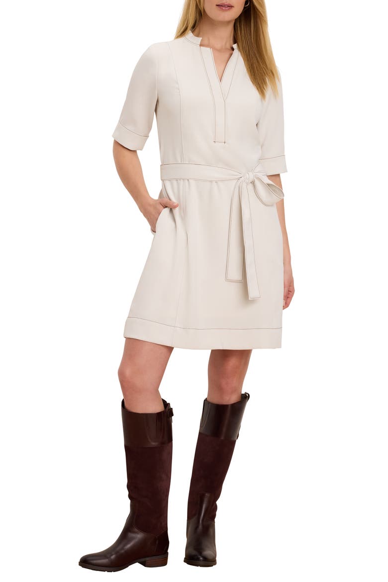 Camilla Tie Waist Crepe Dress