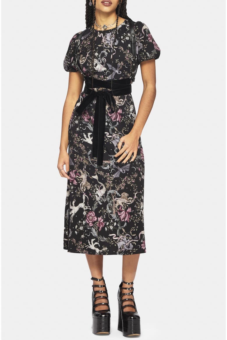 Merunicorn Enchanted Forest Midi Dress