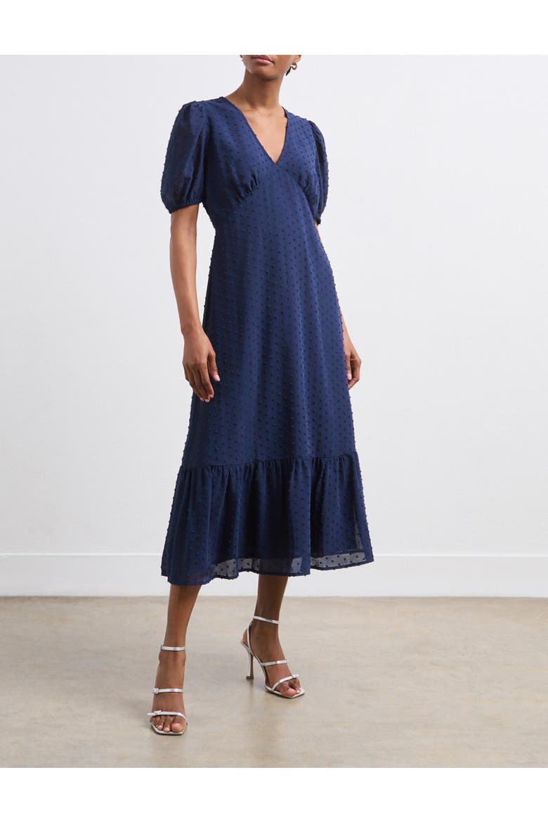 Loretta V-Neck Georgette Midi Dress