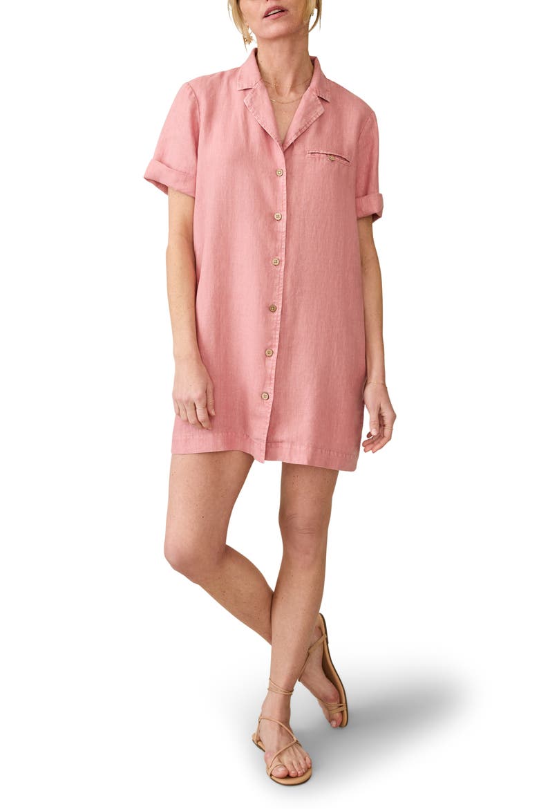 Paradise Point Linen Shirtdress