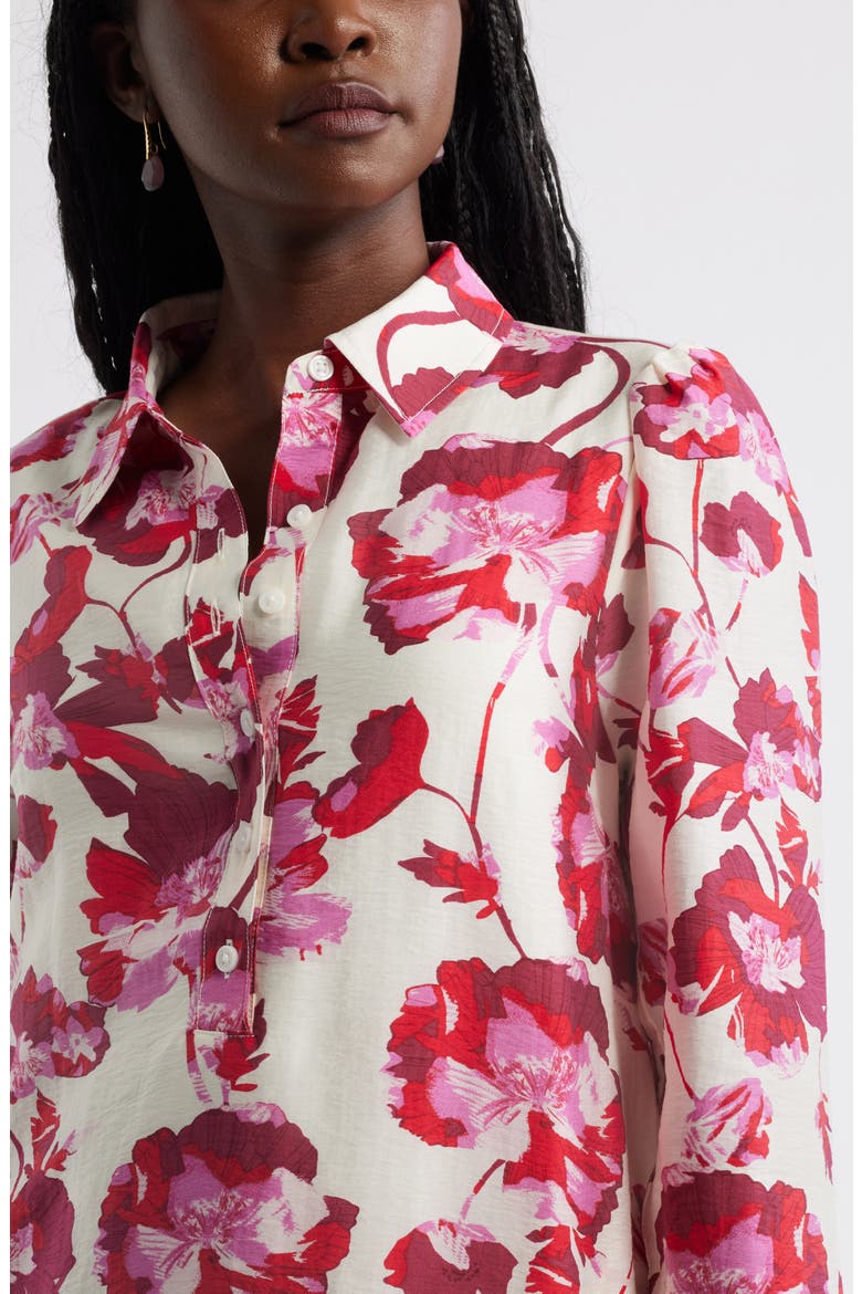 Floral Print Shirtdress
