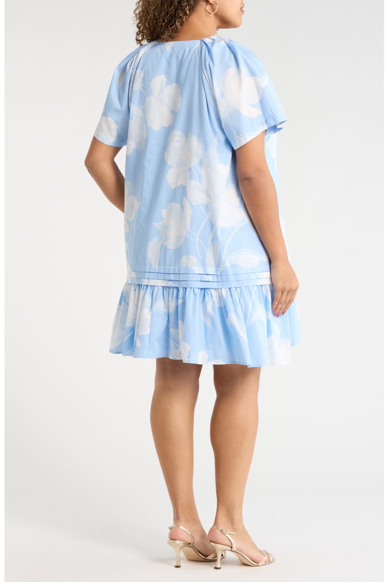 Afina Floral Seruma Shift Minidress