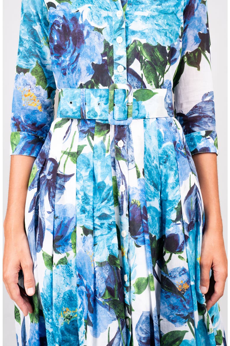 Darby Rose Pleated Midi Shirtdress