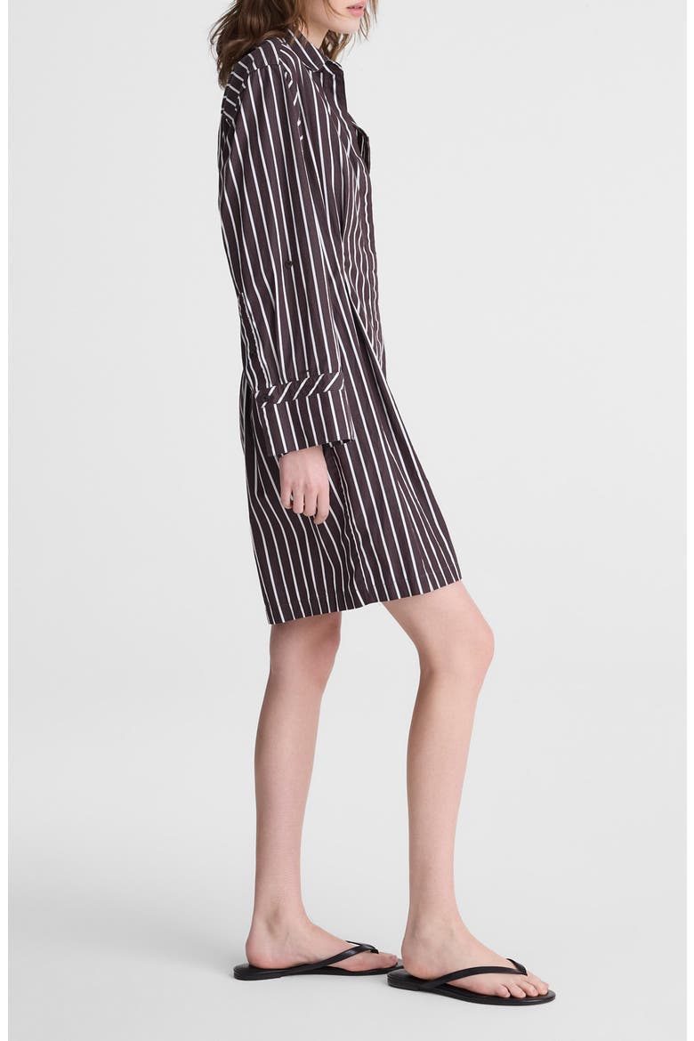 Tucked Long Sleeve Mini Shirtdress