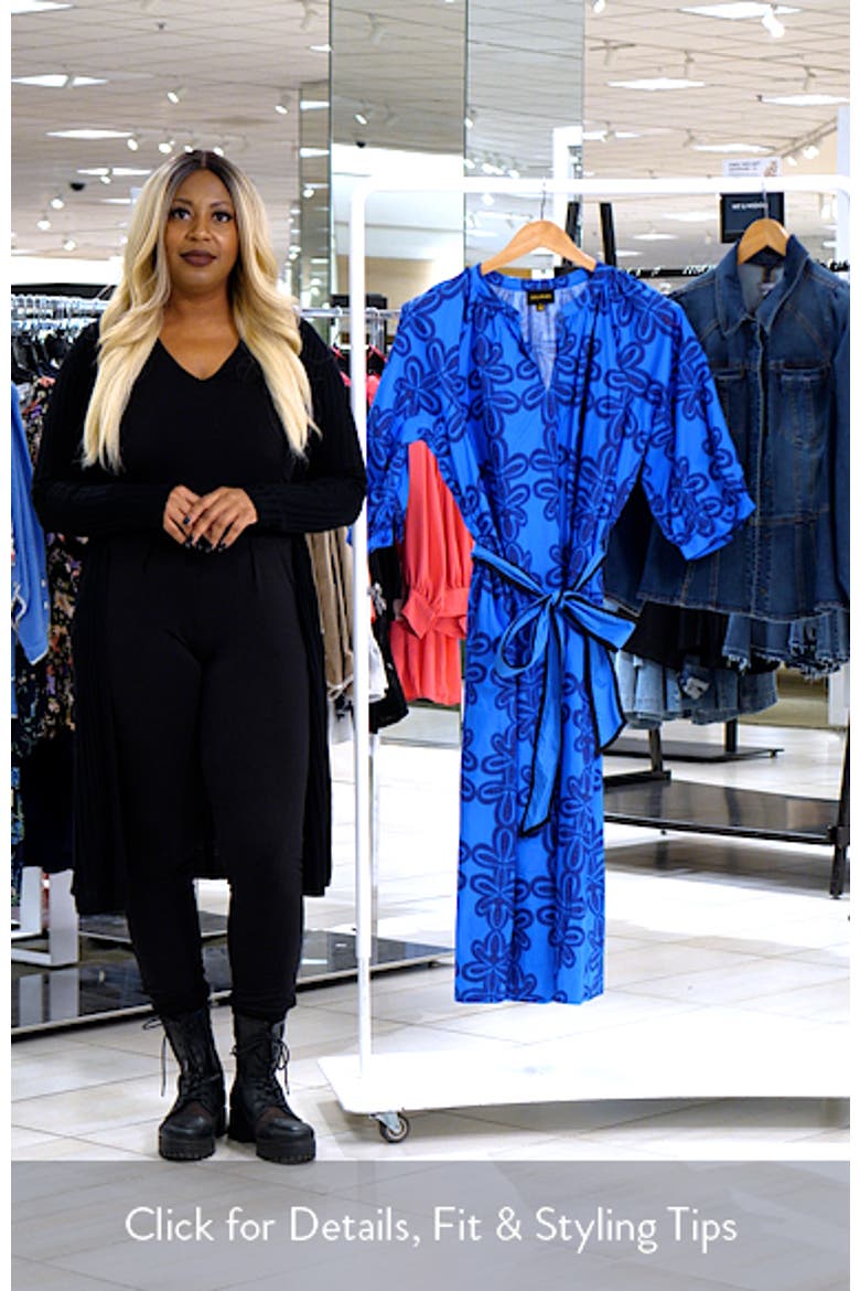 Romery Puff Sleeve Cotton Maxi Dress