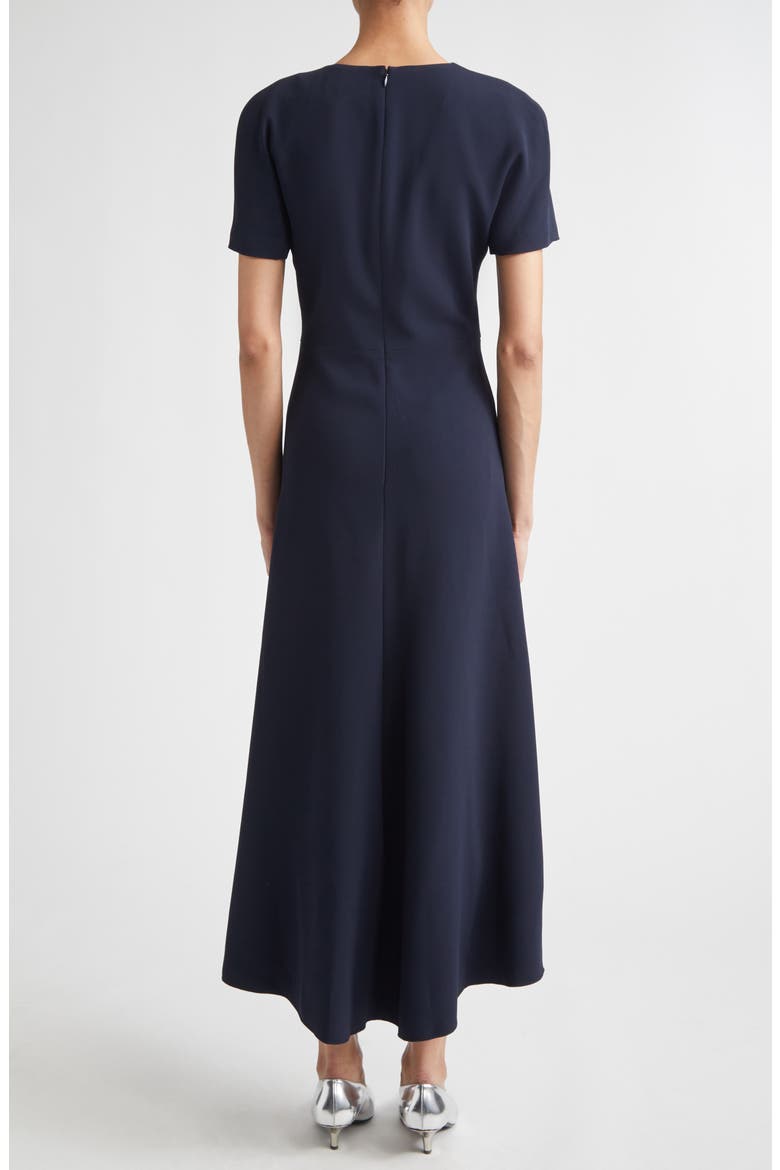 Gathered Detail Jersey Midi Dress