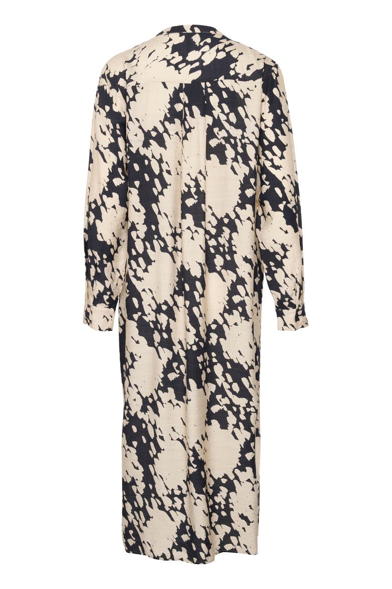 KAlouise Round Neck Maxi Shirt Dress