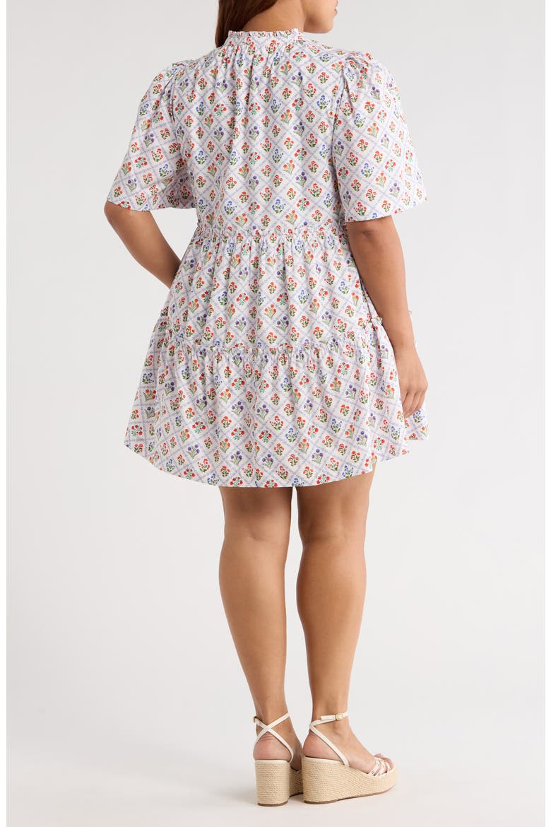 Lara Floral Dixie Tiered Cotton Dress
