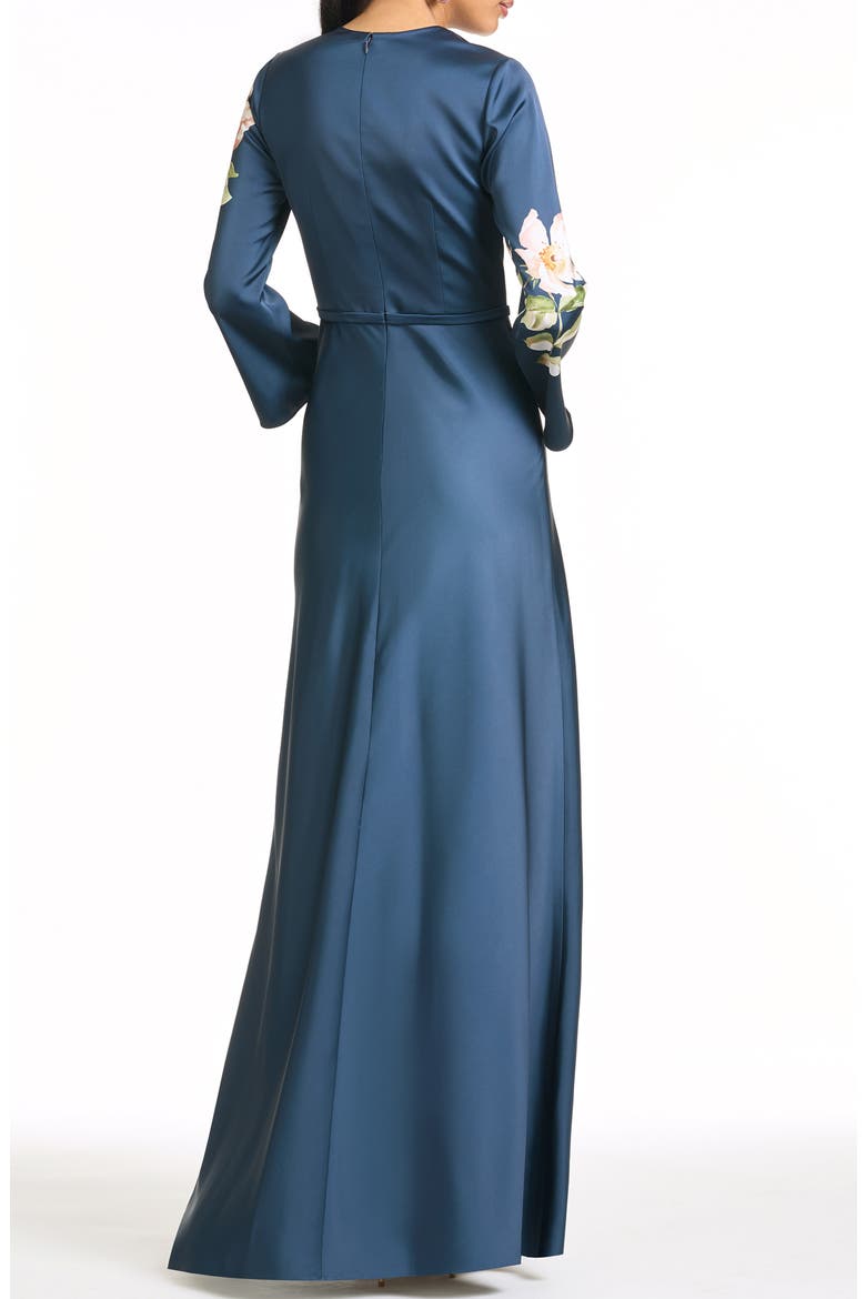 Alex Long Sleeve Floral Gown