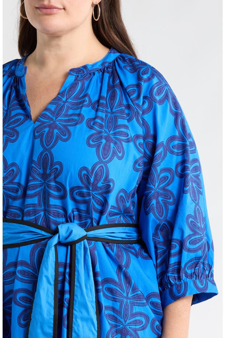 Romery Puff Sleeve Cotton Maxi Dress