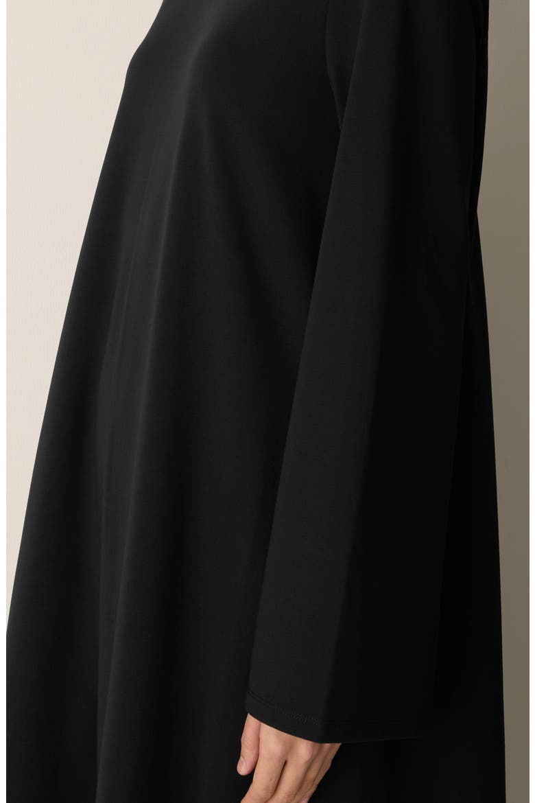Crewneck Long Sleeve Midi Dress
