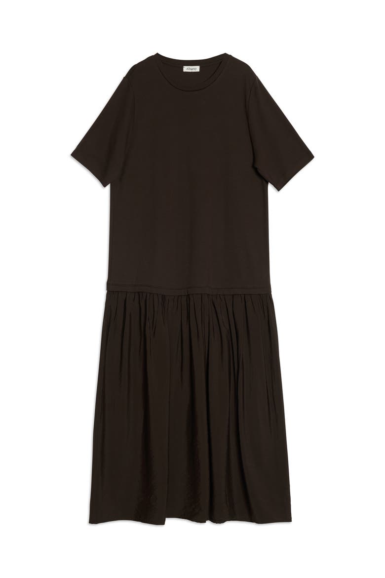 Boxy Crew Neck Maxi Dress