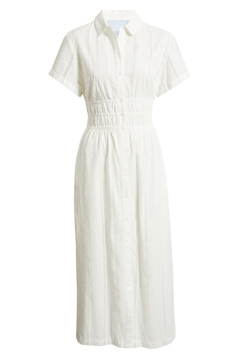 The Jamie Eyelet Nap Midi Shirtdress