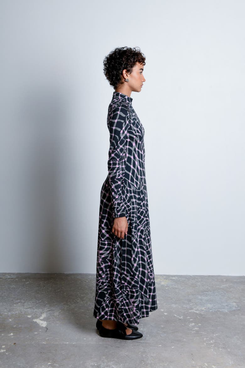 Speculus Turtleneck Jersey Maxi Dress