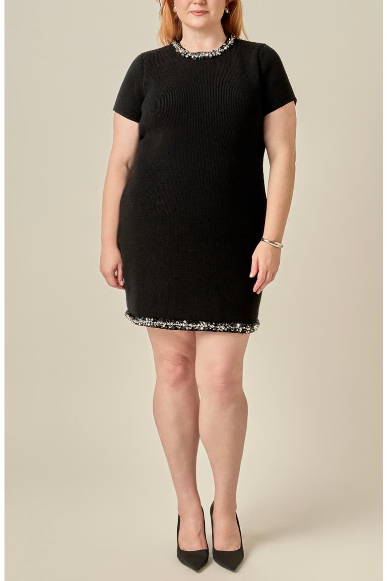 Embellished Sheath Dress