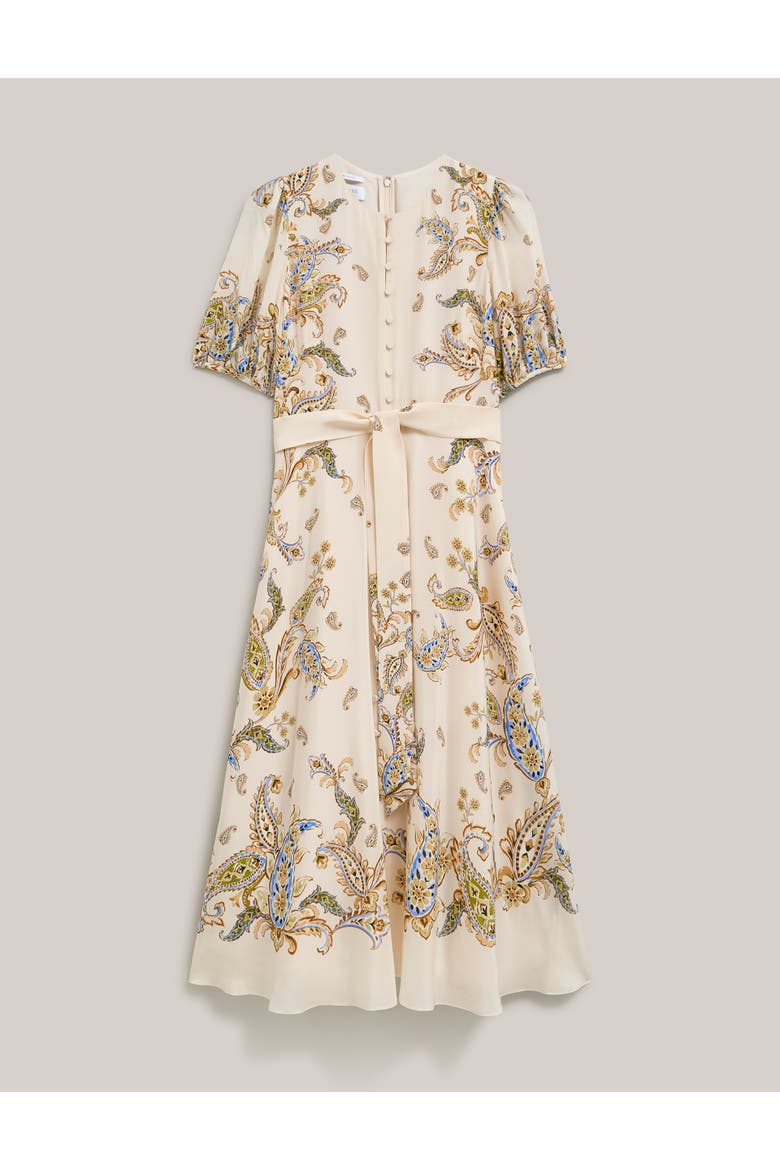 Alma Silk Printed Midi Dress