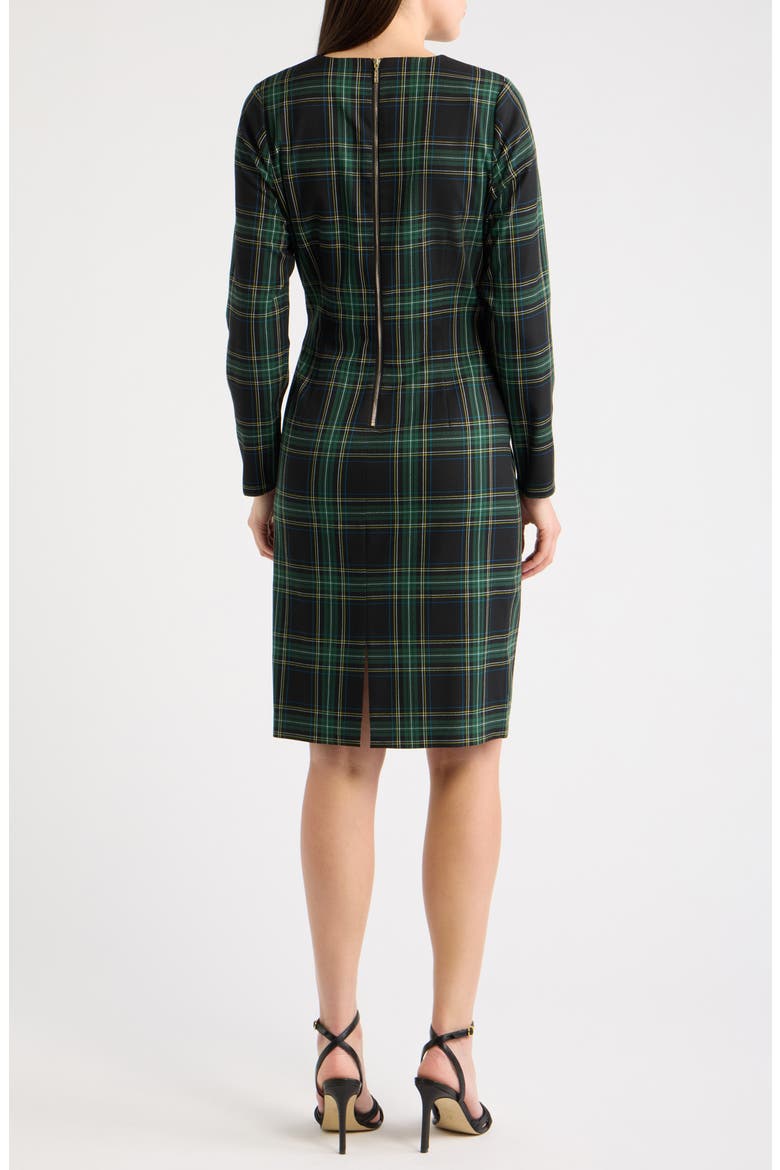 Side Drape Long Sleeve Dress
