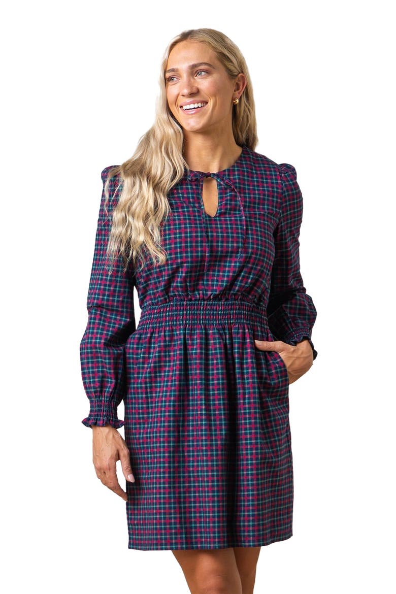 Women's Smocked Keyhole Dress