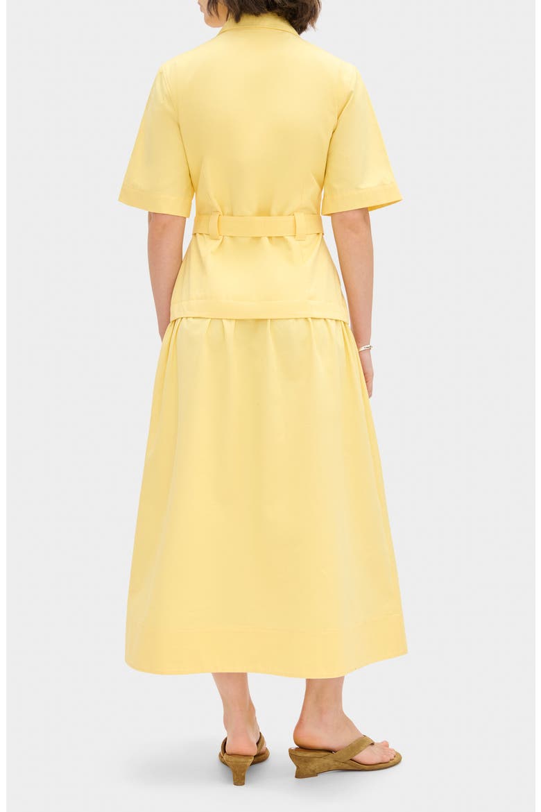Pearl Short Sleeve Organic Cotton Midi Dress