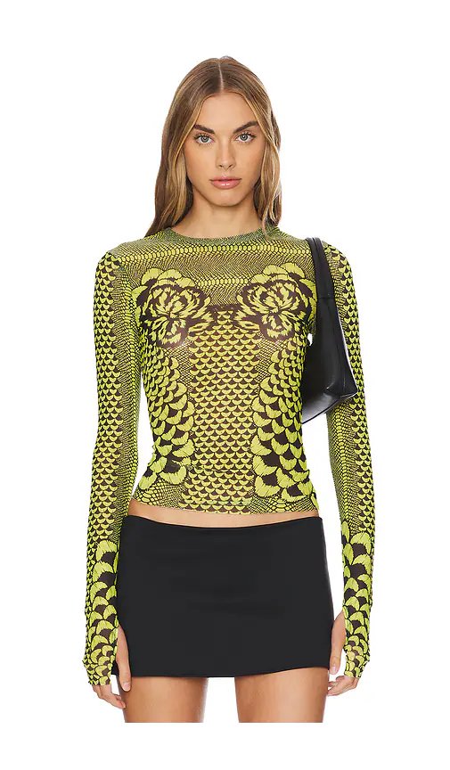 AFRM Kaylee Top in Citrus Petals - Image 1