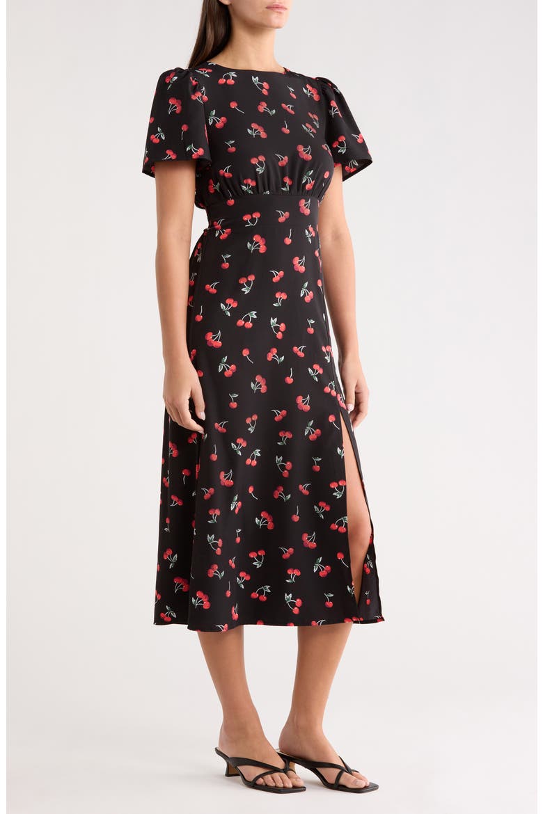 Dusk Bloom Floral Midi Dress