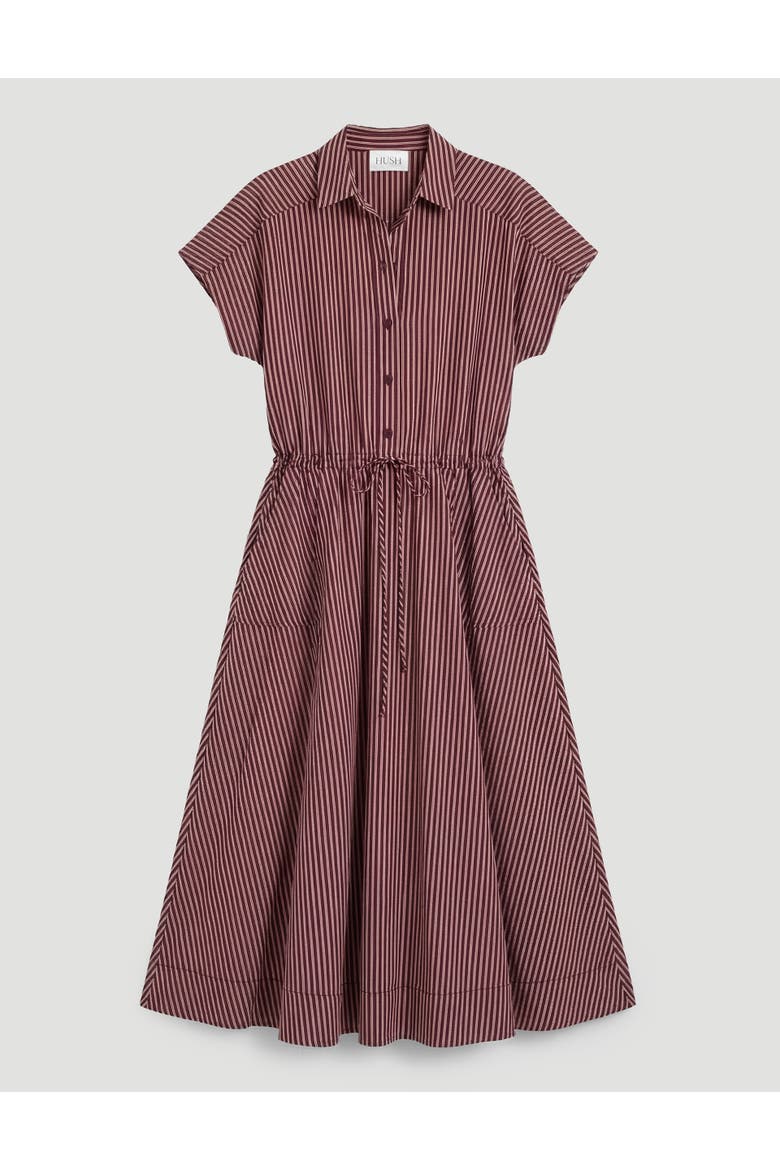 Mira Short Sleeve Hanky Hem Midi Dress