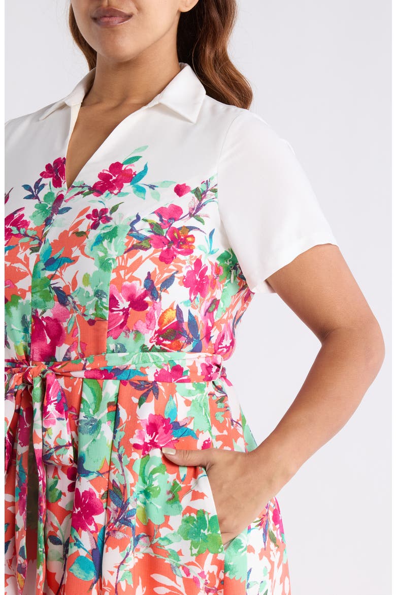 Floral Print Shirtdress