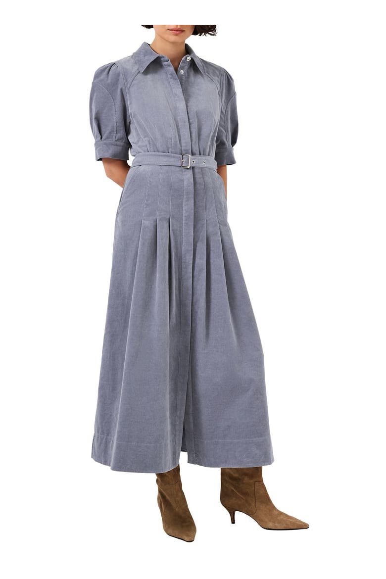 Corduroy Belted Midi Dress