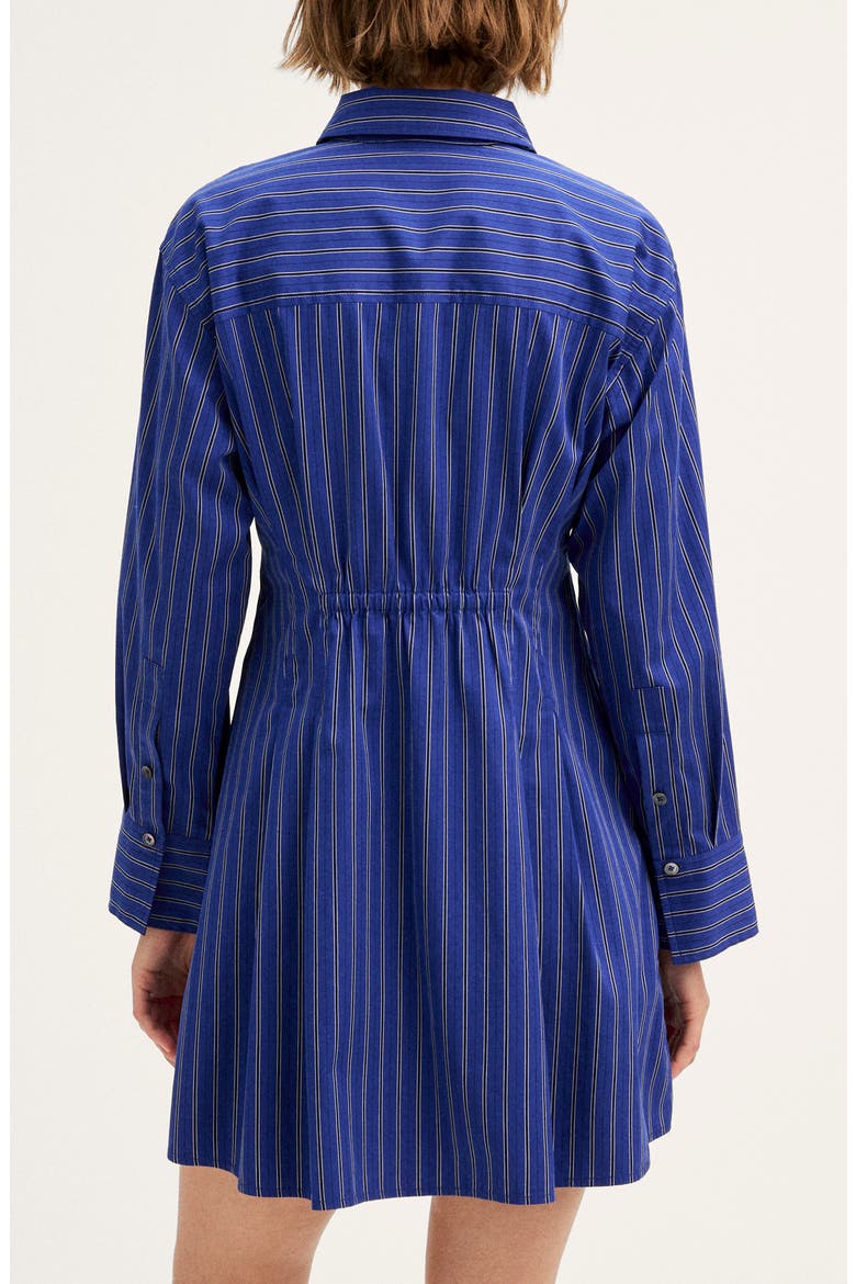 Seamed Mini Shirtdress