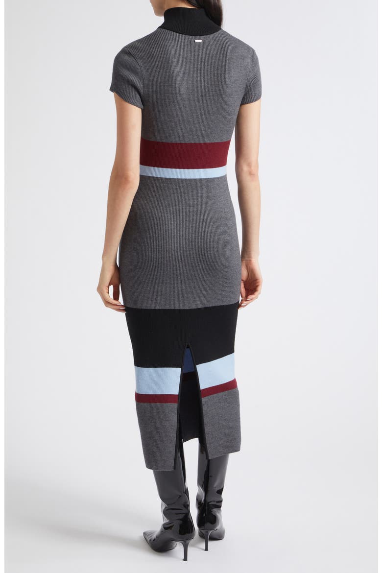 Dasha Mock Neck Rib Maxi Dress