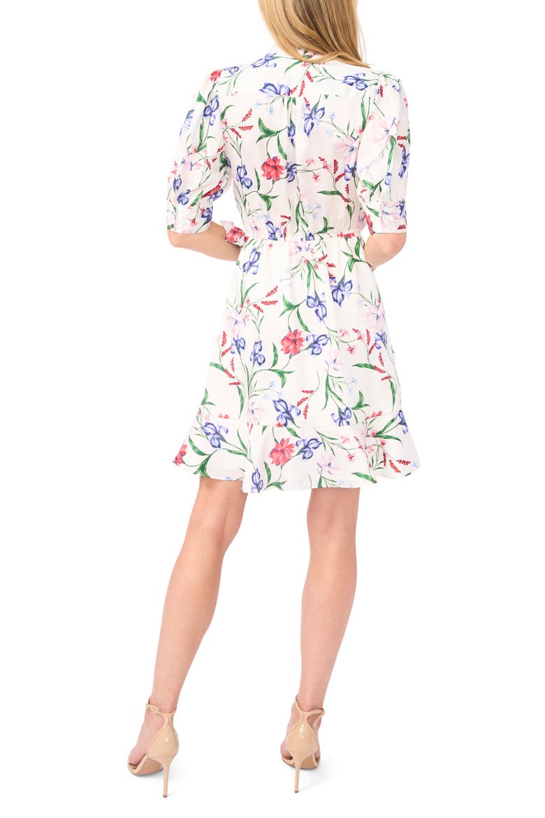 Floral Print Wrap Dress