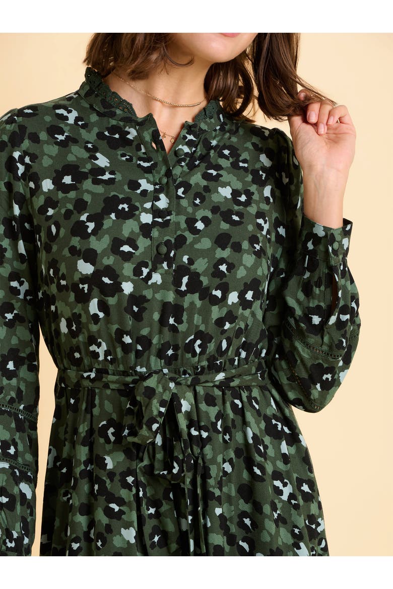 Luna Long Sleeve Button Midi Dress
