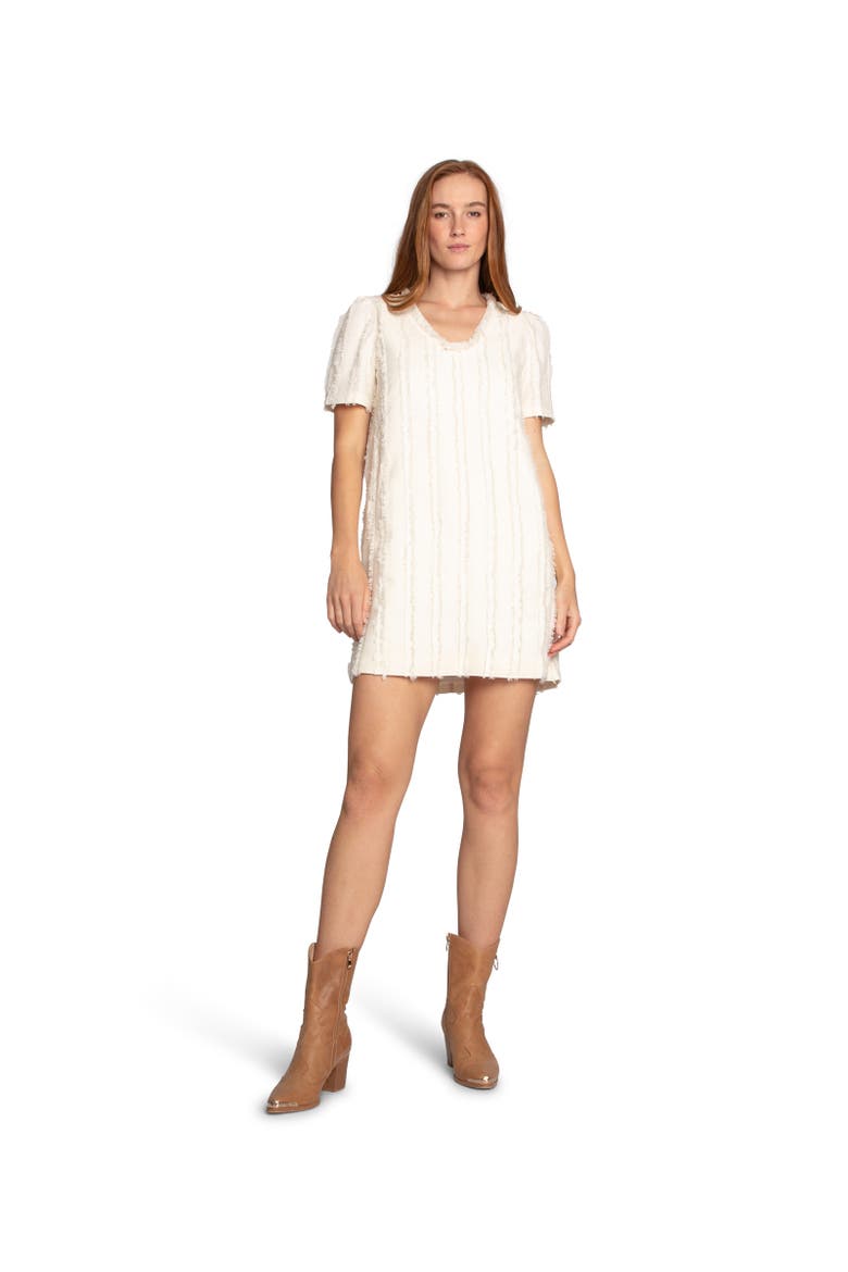 Solana Boho Fringe Shift Mini Dress