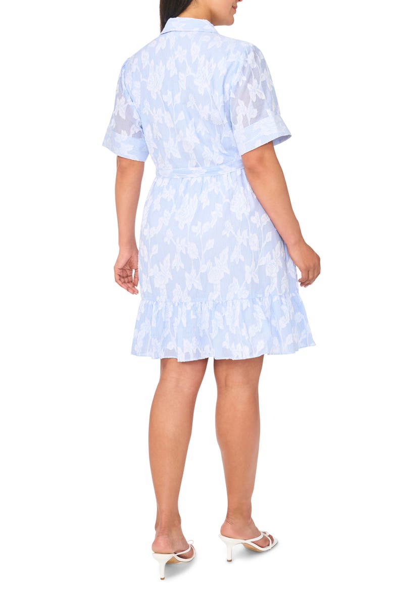 Tie Waist Mini Shirtdress