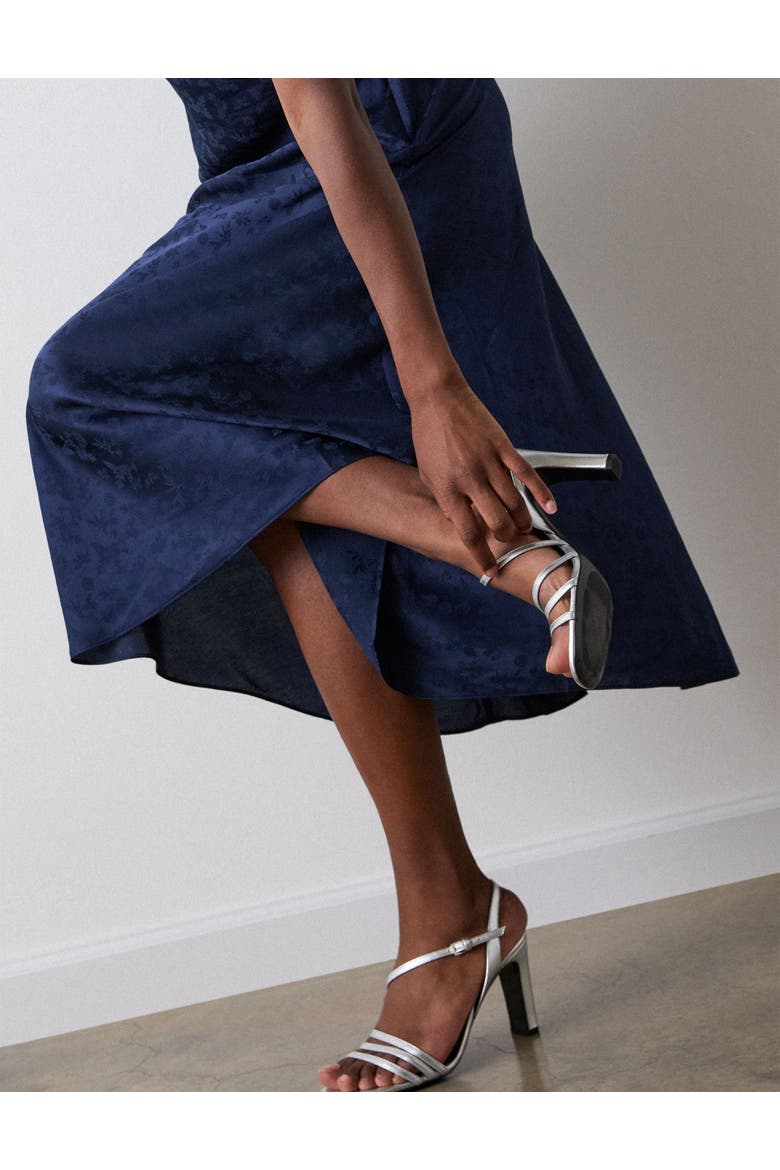 Jacquard V-Neck Midi Dress
