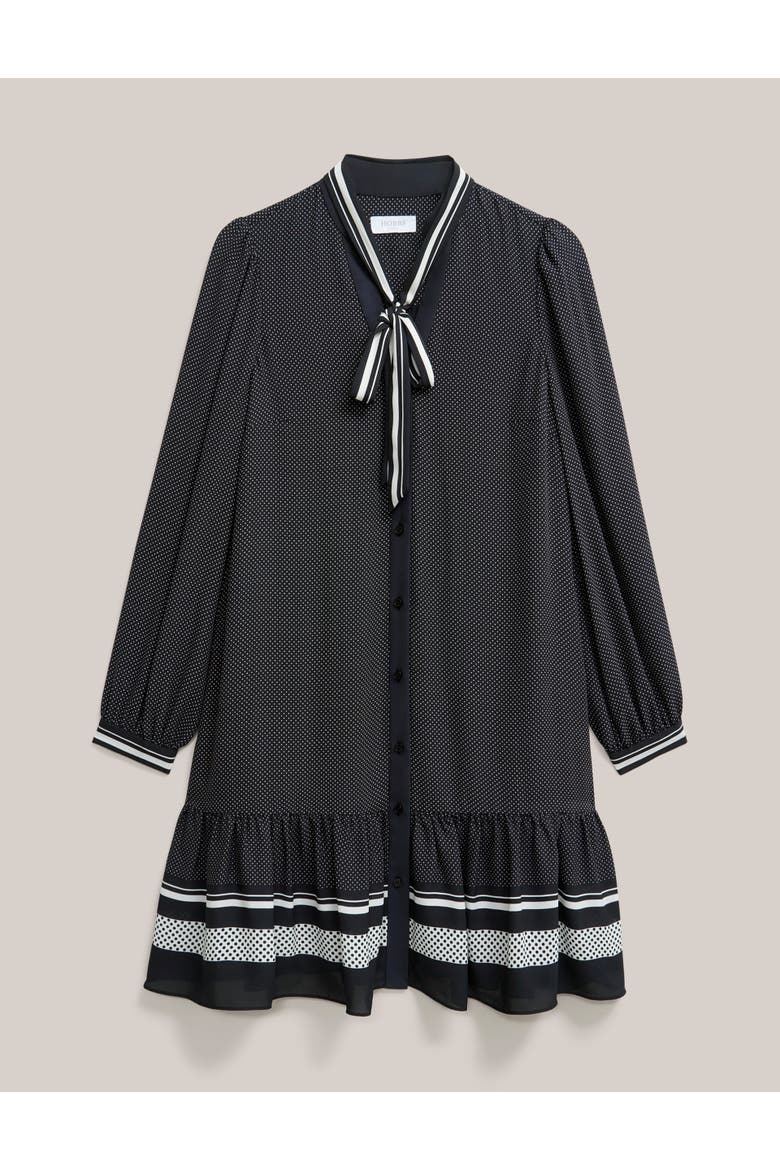 Valerie Ruffle-Hem Mini Shift Dress