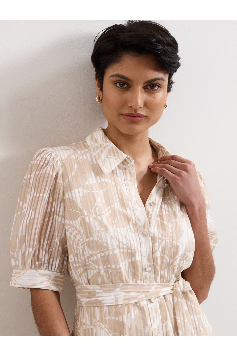 Delphine Belted Midi Shirt Dress