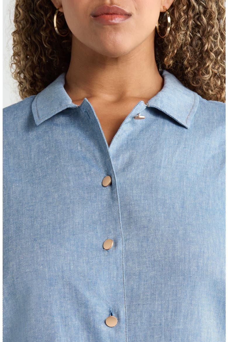 Button-Up Pocket Shirtdress